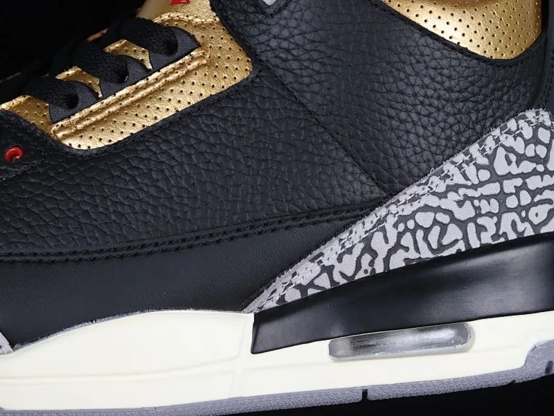 All categories Air Jordan Jordan series basketball shoes Air Jordan 3 Air Jordan 3 Retro "Black Gold" AJ3 Joe 3 black gold cement CK9246-067